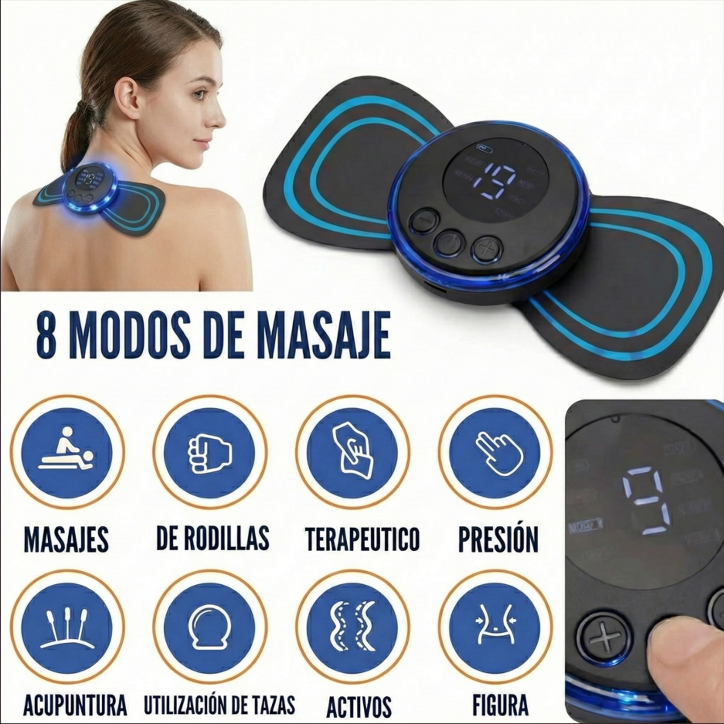 Mini Masajeador EMS: Tu aliado contra el dolor y la fatiga muscular